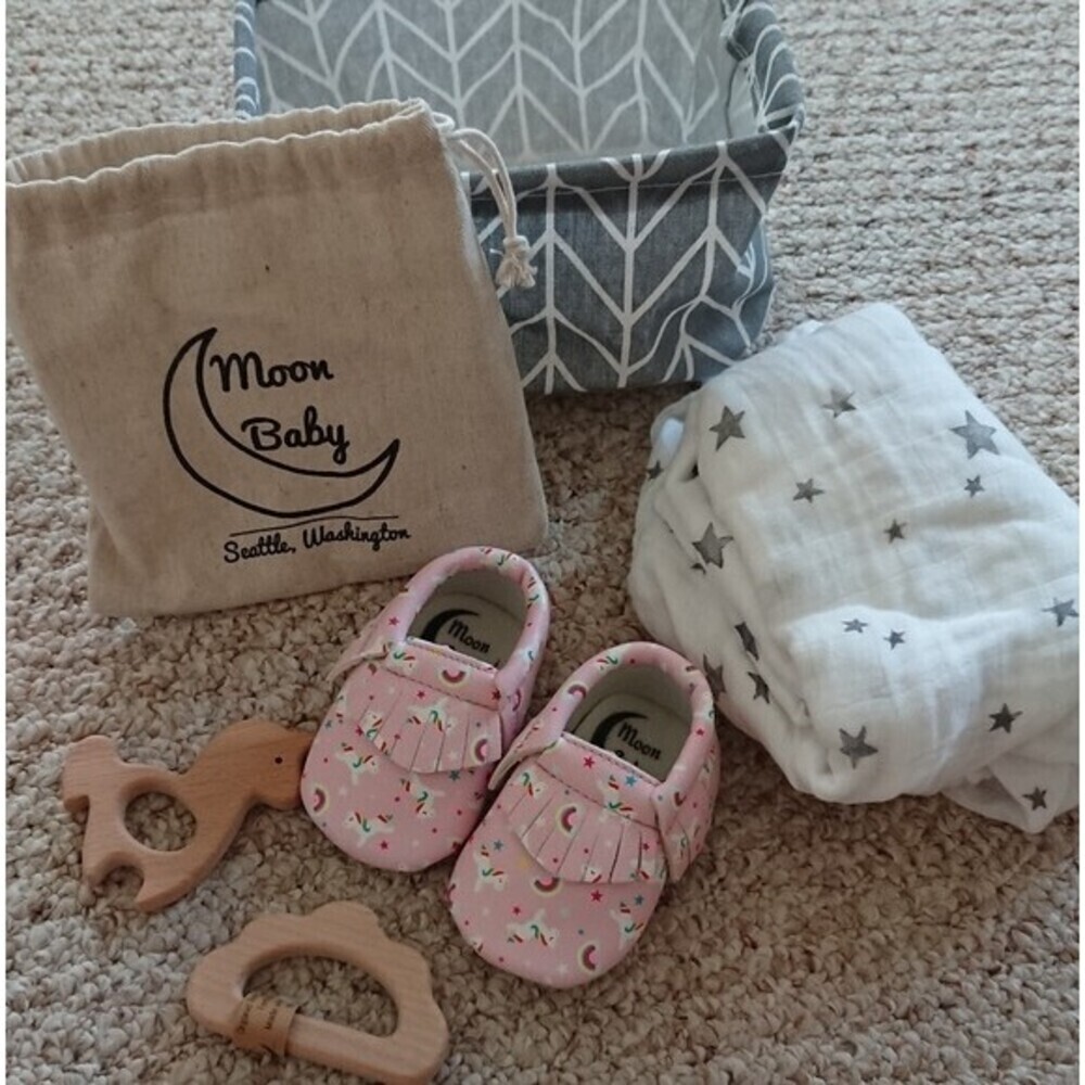 Moon Baby Organics - Organic Baby Gift Basket - Unicorn